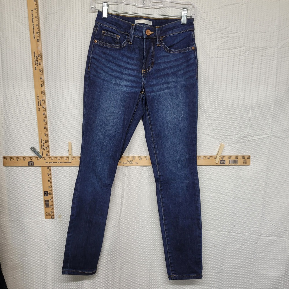 LC Lauren Conrad Skinny Jeans Womens 2 Dark Wash Denim Stretch Slim Fit